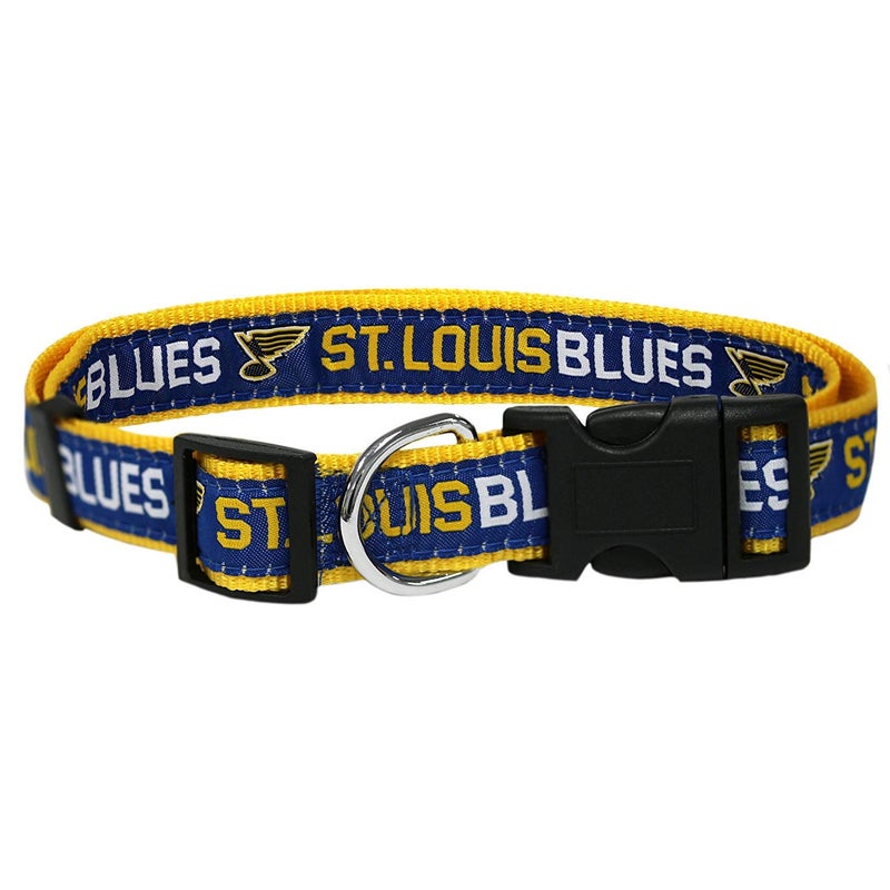 Pets First NHL Saint Louis Blues Collar for Dogs & Cats, Small. - Adjustable, Cute & Stylish! The Ultimate Hockey Fan Collar! - Image 1